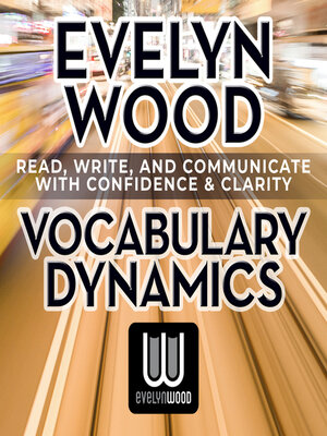 cover image of Evelyn Wood Vocabulary Dynamics